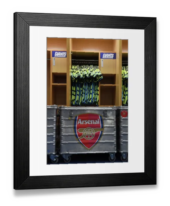 Framed Print : Arsenal FC at MetLife Stadium: Pre-Season Friendly - A Peek into the Arsenal Locker Room, East Rutherford, New Jersey (July 2023) Framed Print : Arsenal FC at MetLife Stadium: Pre-Season Friendly - A Peek into the Arsenal Locker Room, East Rutherford, New Jersey (July 2023)