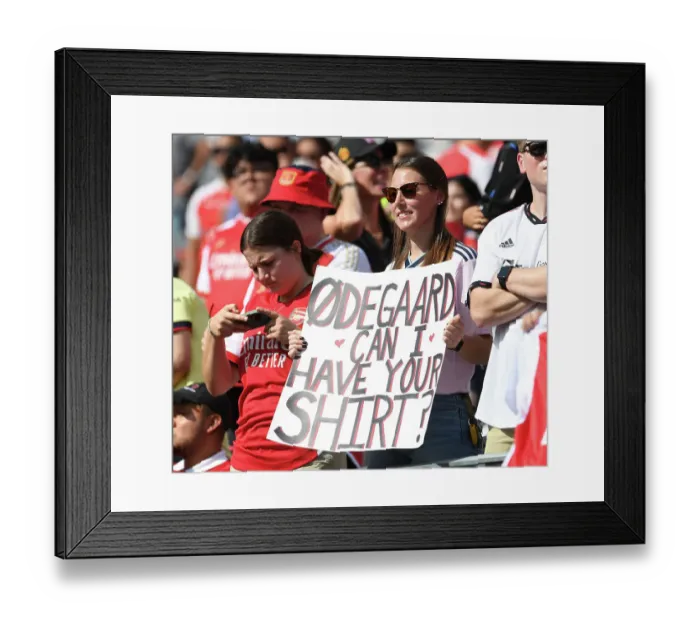 Framed Print : Arsenal Fans Gather Before Arsenal vs. Manchester United Pre-Season Clash at MetLife Stadium (2023) Framed Print : Arsenal Fans Gather Before Arsenal vs. Manchester United Pre-Season Clash at MetLife Stadium (2023)