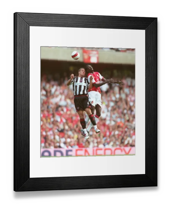 Framed Print : Arsenal's Adebayor Scores Twice as Gunners Crush Sheffield United 3-0