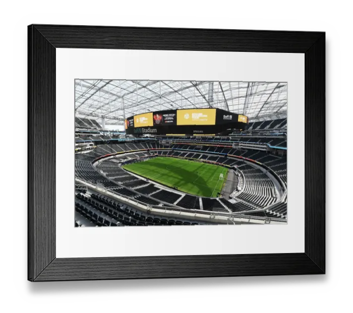 Framed Print : Arsenal vs. FC Barcelona: Pre-Season Clash at SoFi Stadium, 2023