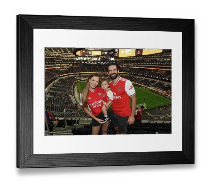 Framed Print : Arsenal Fans United: Arsenal vs. FC Barcelona Pre-Season Clash at SoFi Stadium (2023)