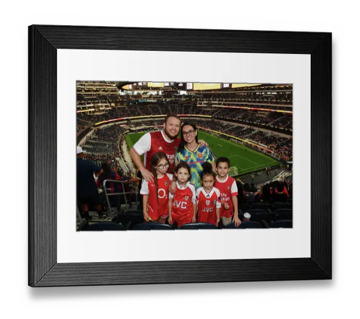Framed Print : Arsenal Fans United: Arsenal vs. FC Barcelona Pre-Season Clash at SoFi Stadium, 2023 Framed Print : Arsenal Fans United: Arsenal vs. FC Barcelona Pre-Season Clash at SoFi Stadium, 2023