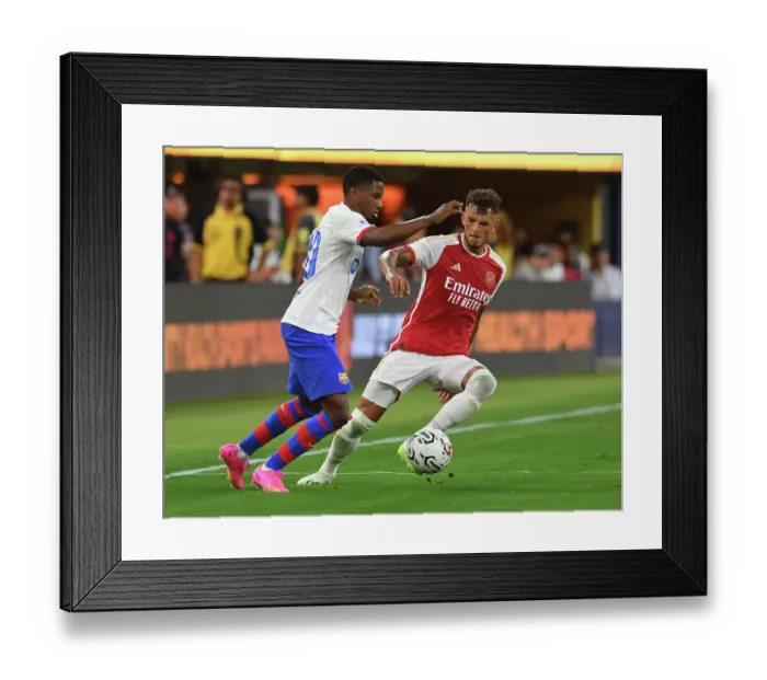 Framed Print : Arsenal vs. FC Barcelona: Pre-Season Clash at SoFi Stadium (2023)