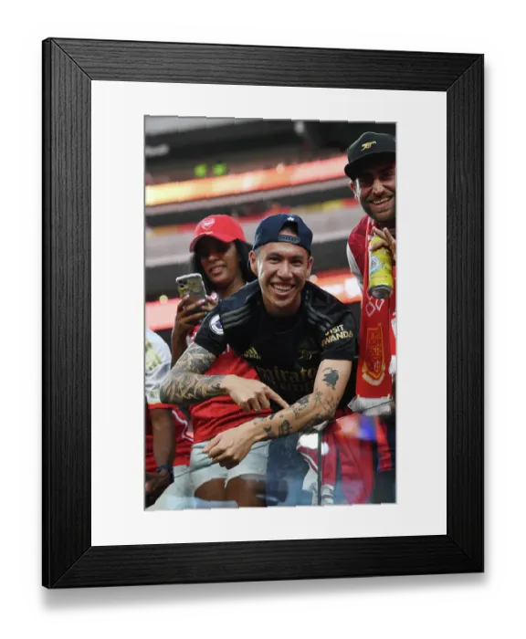 Framed Print : Arsenal Fan Honors Thierry Henry Tattoo Before Pre-Season Clash Against FC Barcelona Framed Print : Arsenal Fan Honors Thierry Henry Tattoo Before Pre-Season Clash Against FC Barcelona