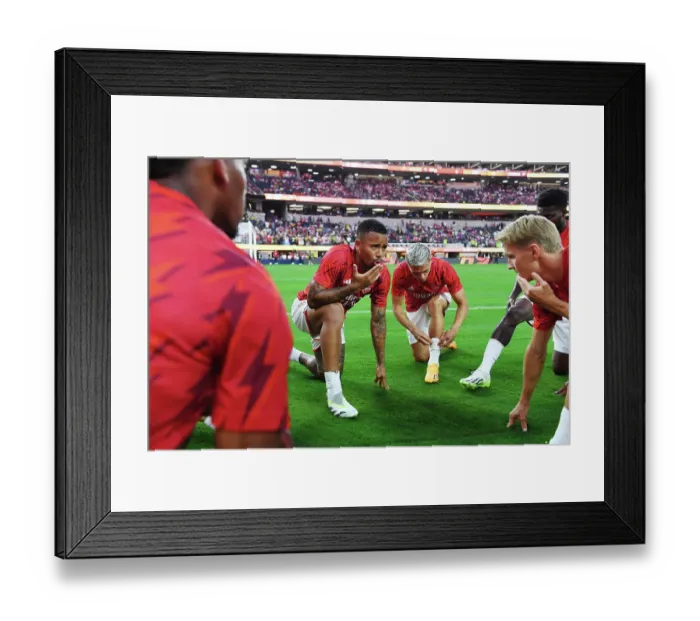 Framed Print : Arsenal vs. FC Barcelona: Pre-Season Clash at SoFi Stadium (2023) Framed Print : Arsenal vs. FC Barcelona: Pre-Season Clash at SoFi Stadium (2023)