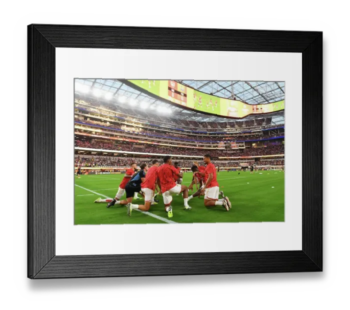 Framed Print : Arsenal vs. FC Barcelona: Pre-Season Clash at SoFi Stadium, 2023 Framed Print : Arsenal vs. FC Barcelona: Pre-Season Clash at SoFi Stadium, 2023