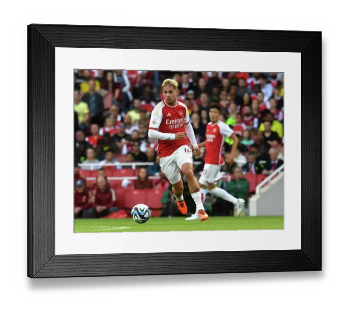 Framed Print : Emile Smith Rowe's Standout Performance: Arsenal Triumphs Over AS Monaco in the Emirates Cup 2023