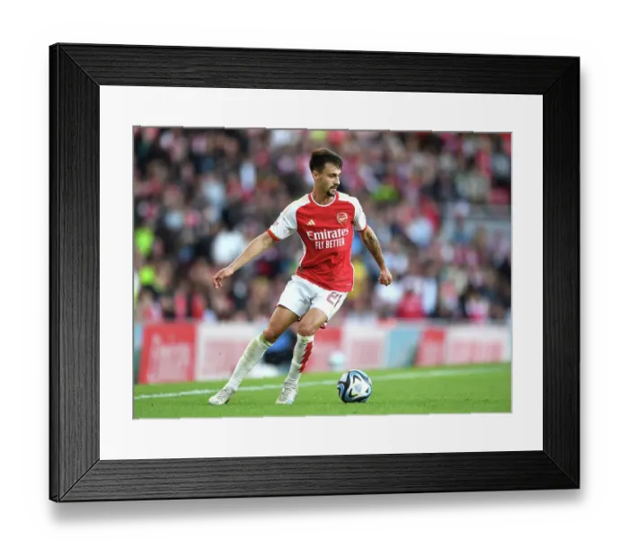 Framed Print : Arsenal's Fabio Vieira Charges Forward in Arsenal FC vs AS Monaco's Emirates Cup Clash (2023-24) Framed Print : Arsenal's Fabio Vieira Charges Forward in Arsenal FC vs AS Monaco's Emirates Cup Clash (2023-24)