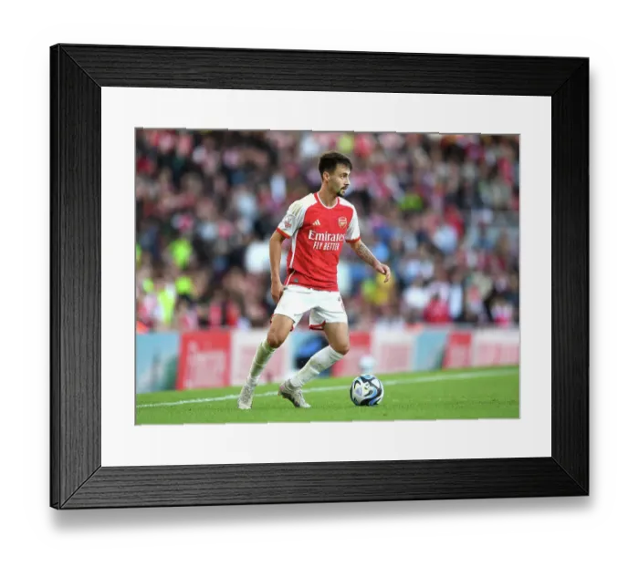 Framed Print : Arsenal's Fabio Vieira Charges Ahead in Arsenal vs AS Monaco Clash (2023-24) Framed Print : Arsenal's Fabio Vieira Charges Ahead in Arsenal vs AS Monaco Clash (2023-24)