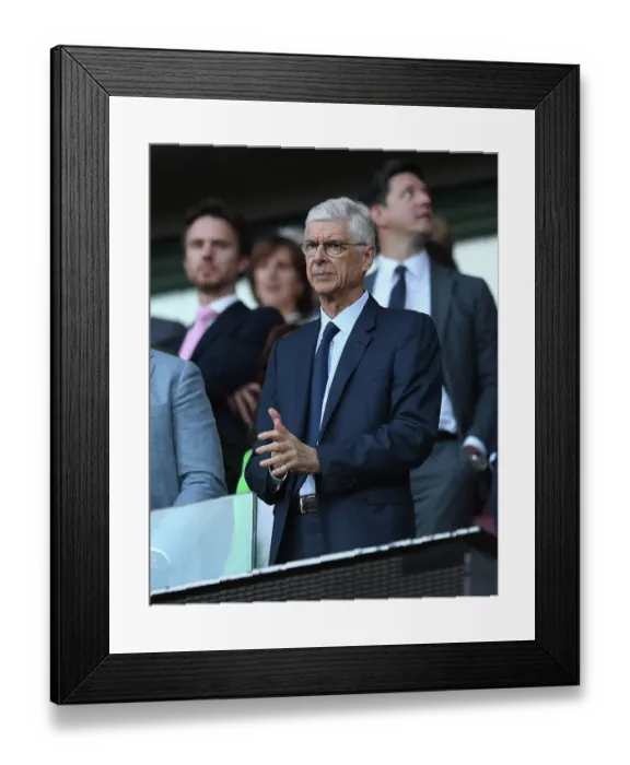 Framed Print : Arsene Wenger's Emirates Return: Arsenal vs AS Monaco, 2023