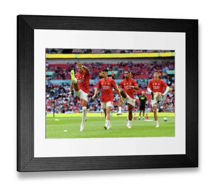 Framed Print : Arsenal's Ben White Gears Up for FA Community Shield Showdown against Manchester City Framed Print : Arsenal's Ben White Gears Up for FA Community Shield Showdown against Manchester City