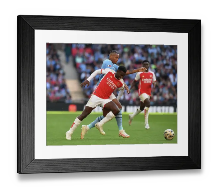 Framed Print : Arsenal vs Manchester City: Community Shield Showdown at Wembley (2023-24) Framed Print : Arsenal vs Manchester City: Community Shield Showdown at Wembley (2023-24)