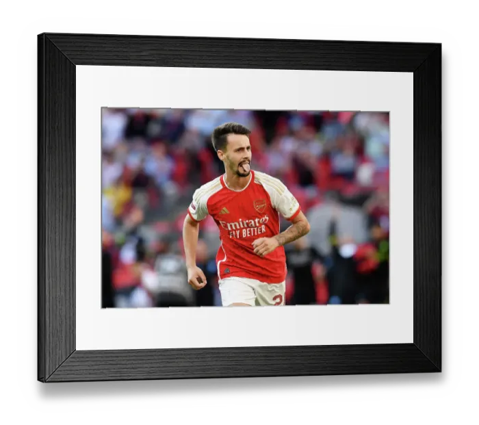 Framed Print : Arsenal's Fabio Vieira Celebrates Winning Penalty in Community Shield Thriller: Arsenal 4-4 Manchester City Framed Print : Arsenal's Fabio Vieira Celebrates Winning Penalty in Community Shield Thriller: Arsenal 4-4 Manchester City