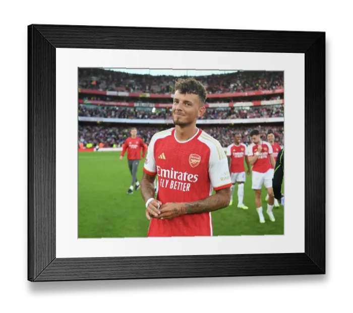 Framed Print : Arsenal's Ben White Post-Match: Arsenal FC vs AS Monaco, Emirates Cup 2023 Framed Print : Arsenal's Ben White Post-Match: Arsenal FC vs AS Monaco, Emirates Cup 2023