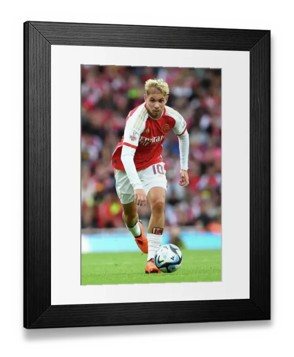 Framed Print : Emile Smith Rowe Shines: Arsenal's Pre-Season Victory Over AS Monaco in the Emirates Cup 2023-24