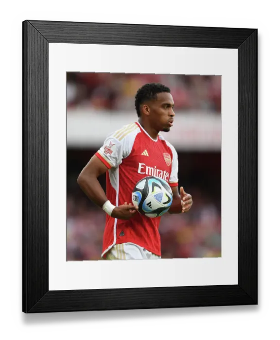 Framed Print : Arsenal's Jurrien Timber Shines: A New Star Emerges at Emirates Cup vs AS Monaco (2023-24) Framed Print : Arsenal's Jurrien Timber Shines: A New Star Emerges at Emirates Cup vs AS Monaco (2023-24)