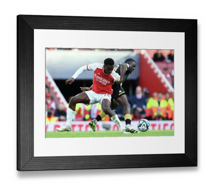 Framed Print : Arsenal vs AS Monaco: Battle for Possession at the Emirates Cup Framed Print : Arsenal vs AS Monaco: Battle for Possession at the Emirates Cup