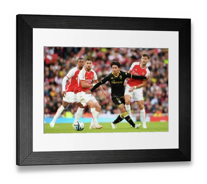 Framed Print : Arsenal vs AS Monaco: Tight Battle at Emirates Cup, 2023-24 Framed Print : Arsenal vs AS Monaco: Tight Battle at Emirates Cup, 2023-24