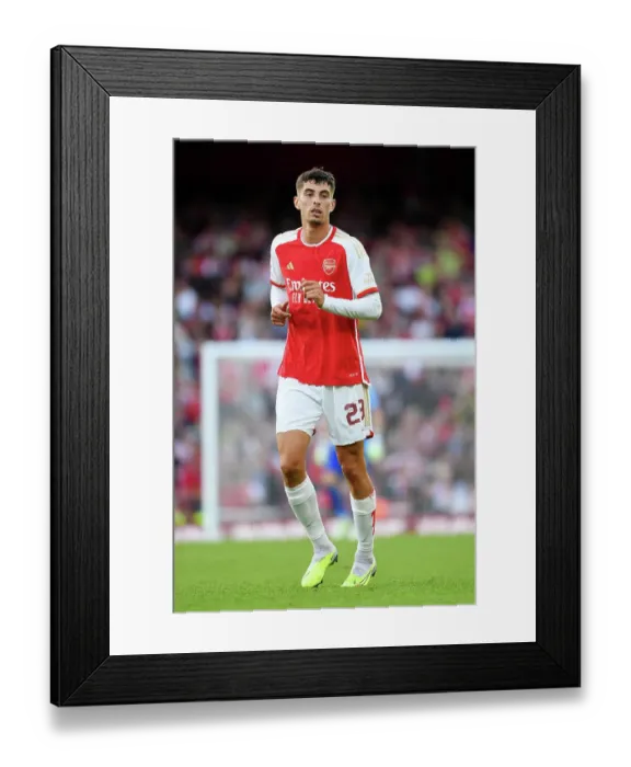 Framed Print : Arsenal's New Signing Kai Havertz Debuts at Emirates Cup 2023-24 vs AS Monaco
