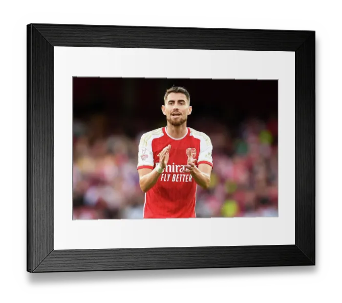 Framed Print : Arsenal FC vs AS Monaco: Jorginho's Reaction at Emirates Cup 2023 Framed Print : Arsenal FC vs AS Monaco: Jorginho's Reaction at Emirates Cup 2023