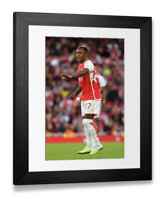Framed Print : Arsenal's Marquinhos in Action: Arsenal FC vs AS Monaco, Emirates Cup 2023