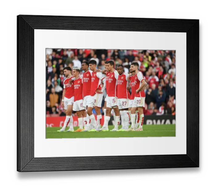 Framed Print : Arsenal FC vs AS Monaco: Emirates Cup Showdown - The Battle for Pre-Season Supremacy (2023)