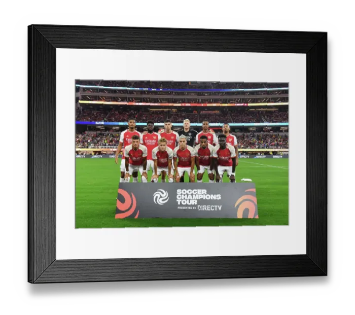 Framed Print : Arsenal vs. FC Barcelona: Pre-Season Clash at SoFi Stadium (2023)