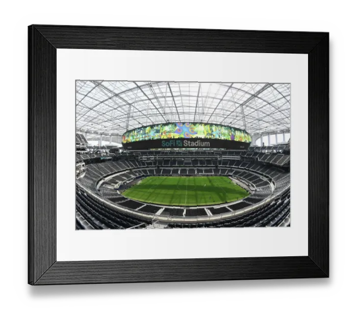 Framed Print : Arsenal vs. FC Barcelona: Pre-Season Clash at SoFi Stadium, 2023 Framed Print : Arsenal vs. FC Barcelona: Pre-Season Clash at SoFi Stadium, 2023