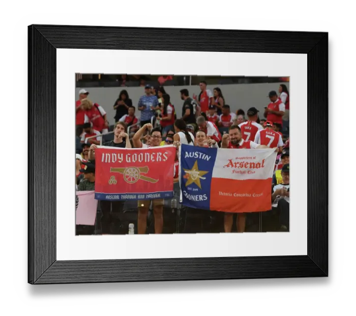 Framed Print : Arsenal vs. FC Barcelona: Pre-Season Clash at SoFi Stadium, 2023