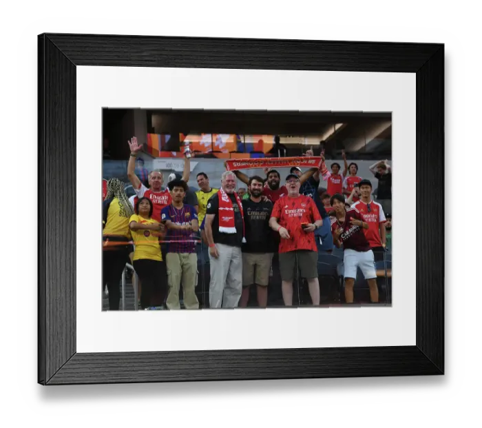 Framed Print : Arsenal vs. FC Barcelona: Pre-Season Clash at SoFi Stadium, 2023