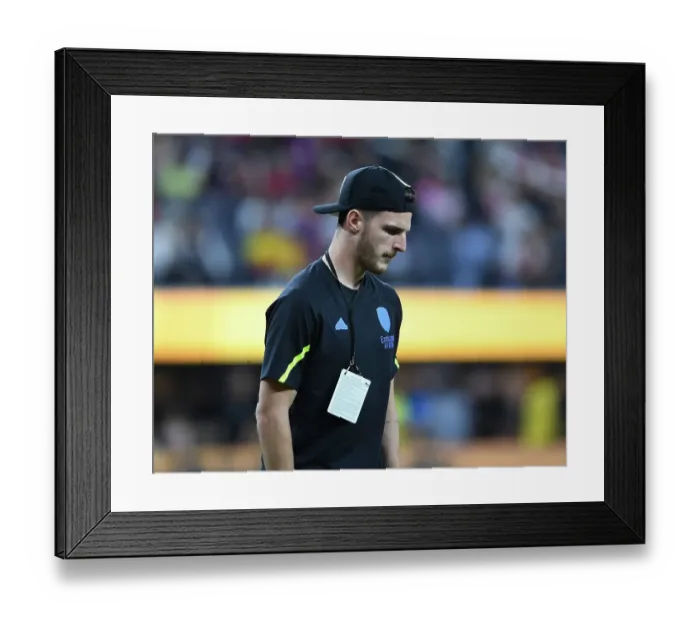 Framed Print : Arsenal vs. FC Barcelona: Pre-Season Clash at SoFi Stadium (2023) Framed Print : Arsenal vs. FC Barcelona: Pre-Season Clash at SoFi Stadium (2023)