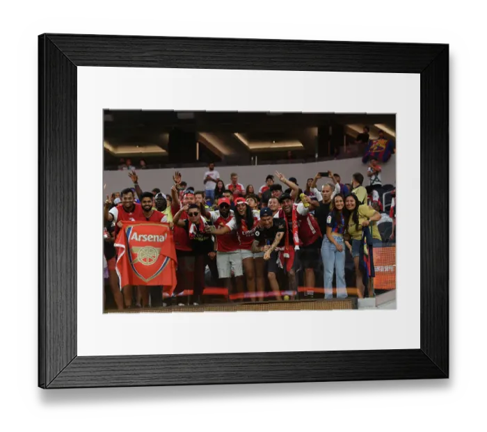 Framed Print : Arsenal vs. FC Barcelona: Pre-Season Clash at SoFi Stadium, 2023