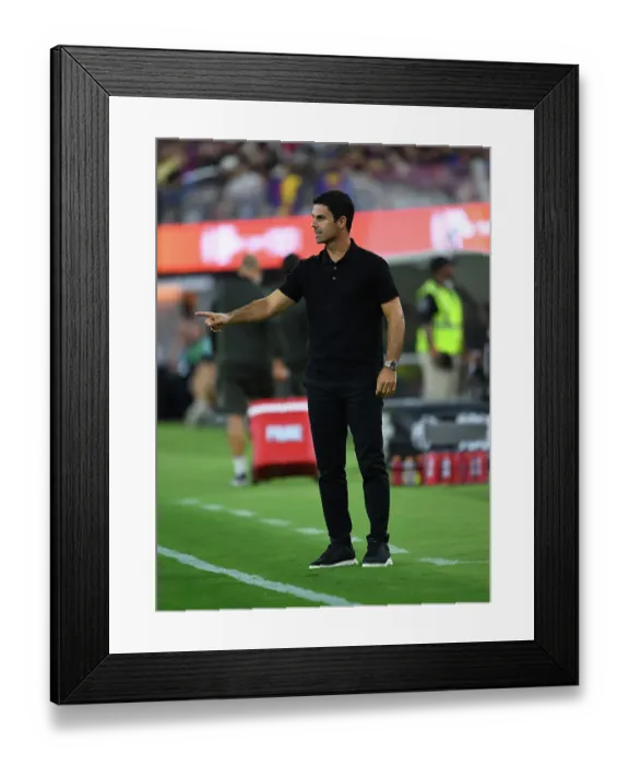 Framed Print : Arsenal vs. FC Barcelona: Mikel Arteta's Pre-Season Showdown at SoFi Stadium (2023-24) Framed Print : Arsenal vs. FC Barcelona: Mikel Arteta's Pre-Season Showdown at SoFi Stadium (2023-24)