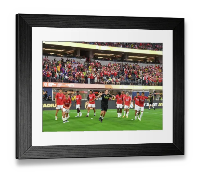Framed Print : Arsenal vs. FC Barcelona: Pre-Season Clash at SoFi Stadium, 2023