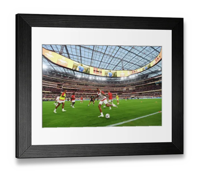 Framed Print : Arsenal vs. FC Barcelona: Pre-Season Clash at SoFi Stadium, 2023