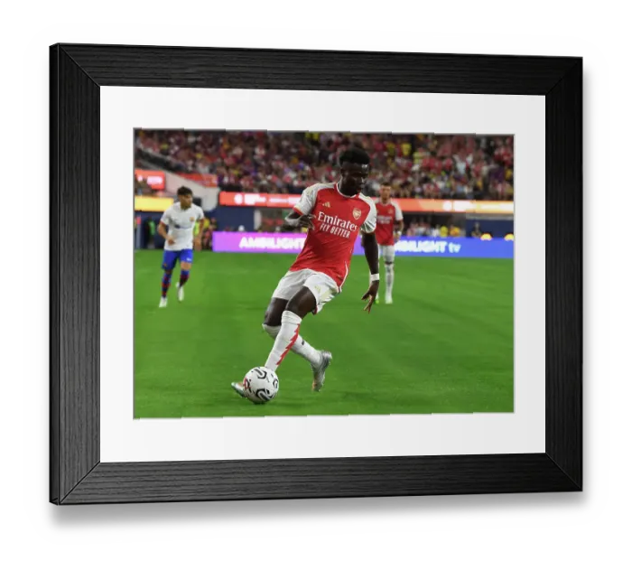 Framed Print : Arsenal vs. FC Barcelona: Pre-Season Clash at SoFi Stadium (2023) Framed Print : Arsenal vs. FC Barcelona: Pre-Season Clash at SoFi Stadium (2023)