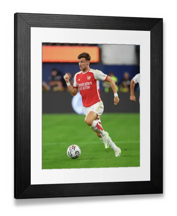 Framed Print : Arsenal vs. FC Barcelona: Tierney's Performance at the 2023 Pre-Season Clash in SoFi Stadium Framed Print : Arsenal vs. FC Barcelona: Tierney's Performance at the 2023 Pre-Season Clash in SoFi Stadium