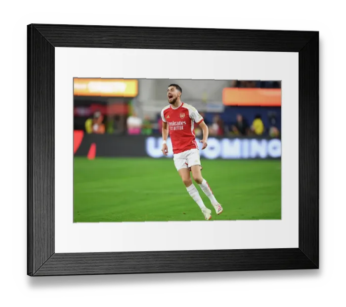Framed Print : Arsenal vs. FC Barcelona: Pre-Season Clash at SoFi Stadium, 2023