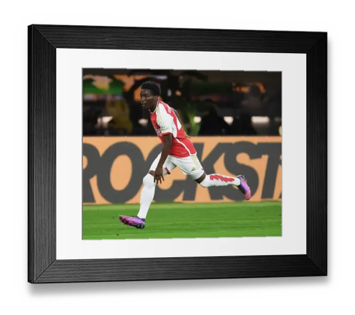 Framed Print : Arsenal vs. FC Barcelona: Pre-Season Showdown at SoFi Stadium (2023) Framed Print : Arsenal vs. FC Barcelona: Pre-Season Showdown at SoFi Stadium (2023)