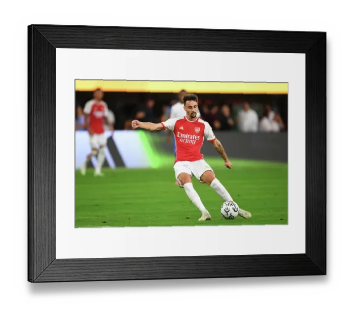 Framed Print : Fabio Vieira's Five-Goal Blitz: Arsenal's Thrilling Victory Over FC Barcelona (2023-24 Pre-Season Friendly)