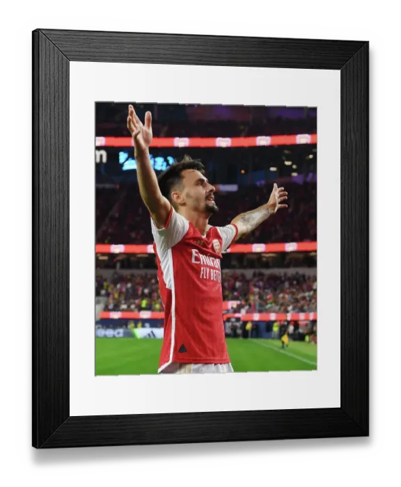 Framed Print : Fabio Vieira's Five-Goal Onslaught: Arsenal's Thrilling Pre-Season Victory Over FC Barcelona (2023-24)