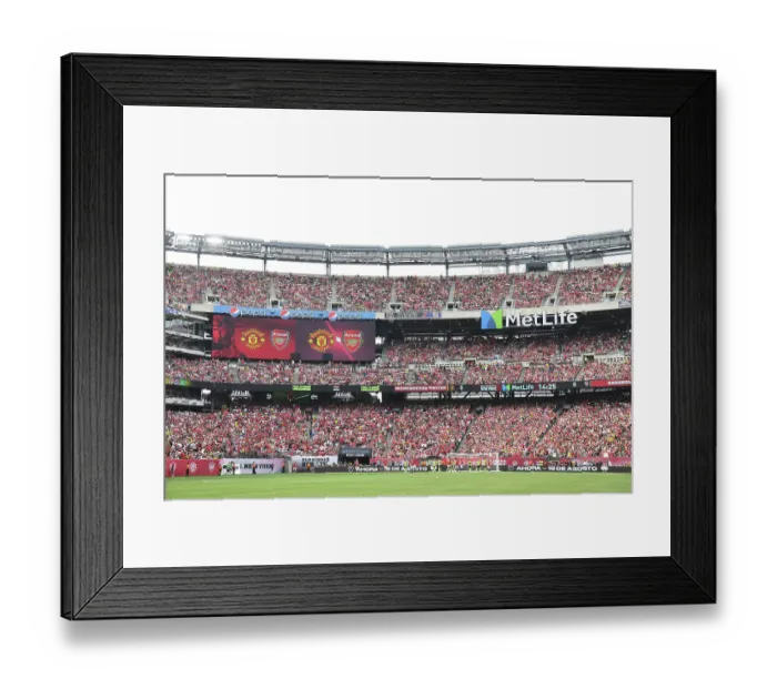 Framed Print : Arsenal vs Manchester United: Pre-Season Clash at MetLife Stadium, 2023 Framed Print : Arsenal vs Manchester United: Pre-Season Clash at MetLife Stadium, 2023