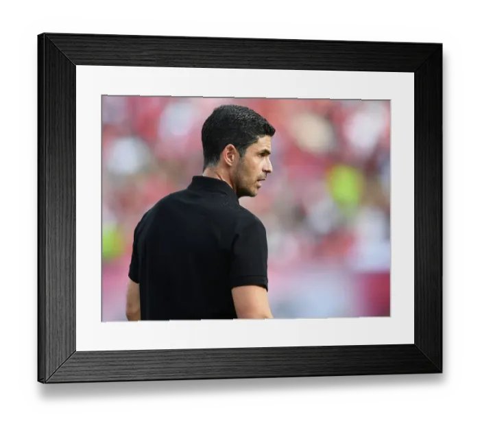 Framed Print : Arsenal vs Manchester United: Arteta's Pre-Season Clash at MetLife Stadium (2023)