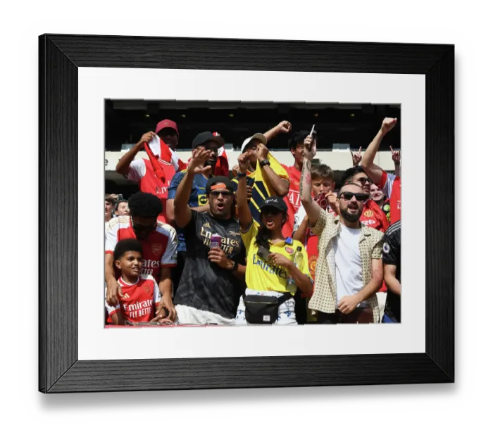 Framed Print : Arsenal Fans at MetLife Stadium: Arsenal vs Manchester United Pre-Season Clash, 2023 Framed Print : Arsenal Fans at MetLife Stadium: Arsenal vs Manchester United Pre-Season Clash, 2023