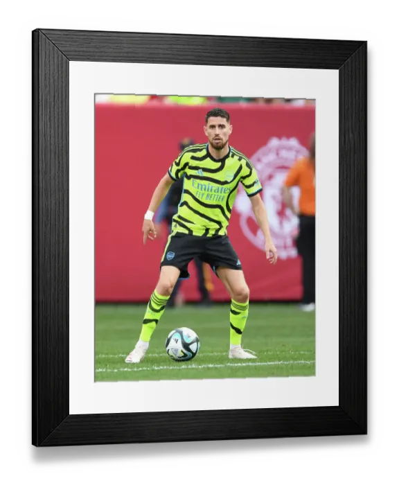 Framed Print : Arsenal vs Manchester United: Jorginho's Pre-Season Clash at MetLife Stadium (2023-24)
