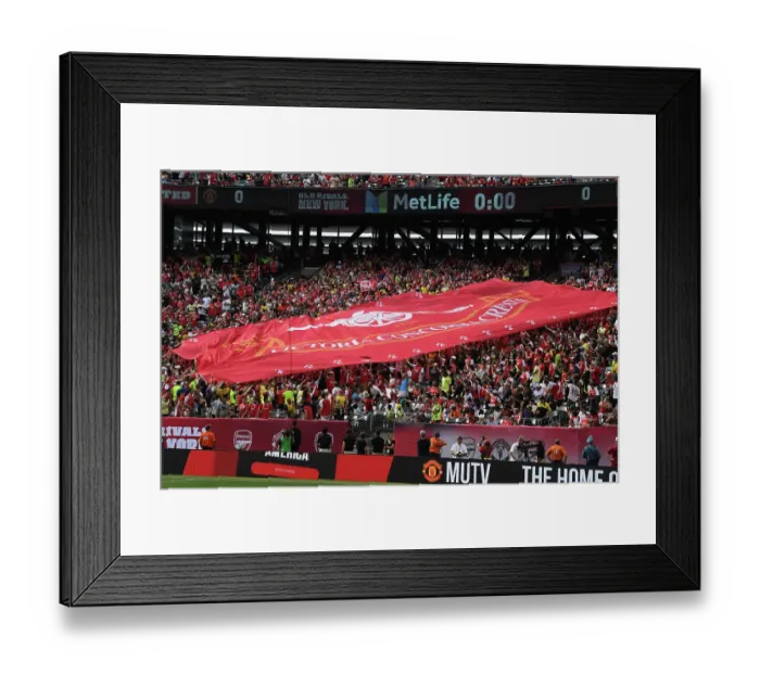 Framed Print : Arsenal vs Manchester United: Pre-Season Clash at MetLife Stadium, 2023