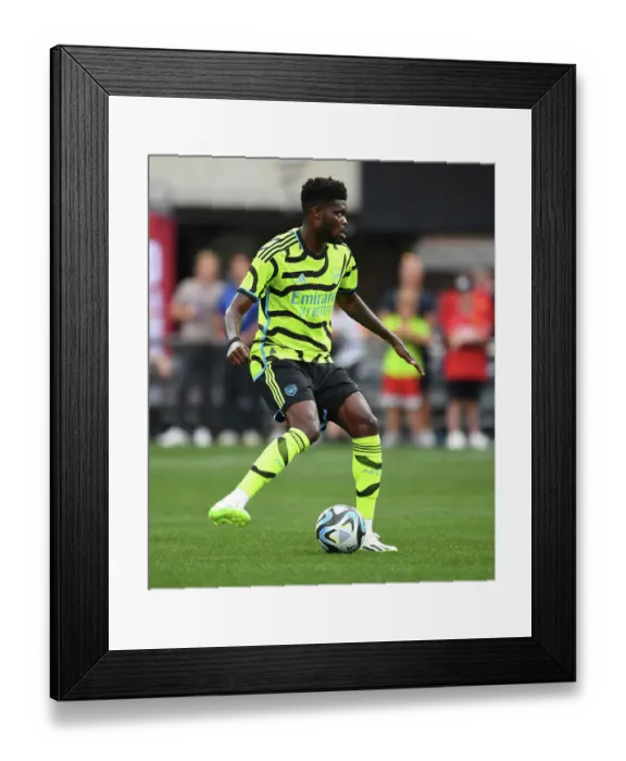 Framed Print : Arsenal's Thomas Partey Faces Off Against Manchester United in 2023 Pre-Season Showdown at MetLife Stadium