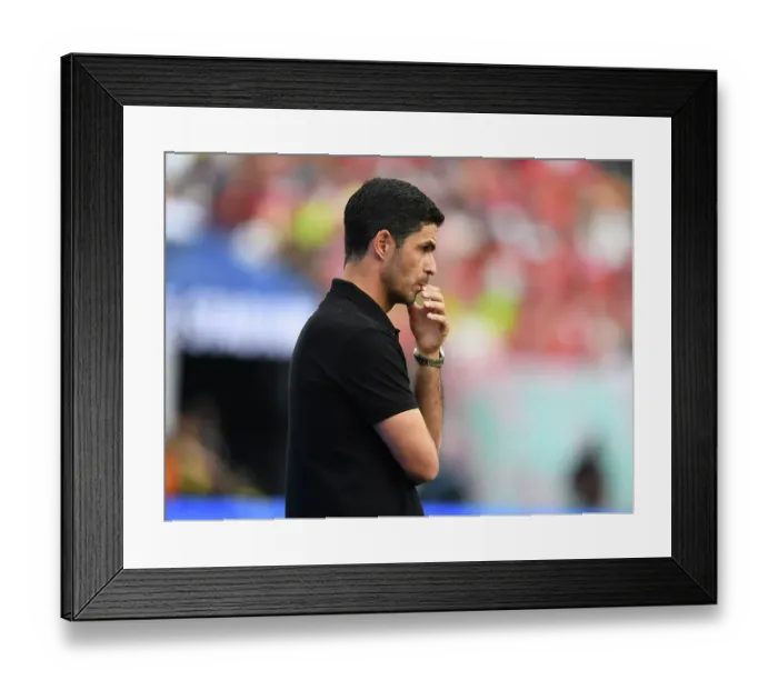 Framed Print : Arsenal vs. Manchester United: Mikel Arteta's Pre-Season Showdown at MetLife Stadium (2023-24)