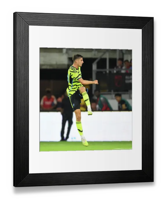 Framed Print : Arsenal FC's Kai Havertz Scores Historic Five-Goal Haul Against MLS All-Stars Framed Print : Arsenal FC's Kai Havertz Scores Historic Five-Goal Haul Against MLS All-Stars