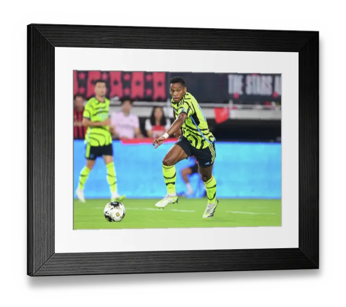 Framed Print : Arsenal FC vs MLS All-Stars: Jurrien Timber Shines at the 2023 MLS All-Star Game Framed Print : Arsenal FC vs MLS All-Stars: Jurrien Timber Shines at the 2023 MLS All-Star Game